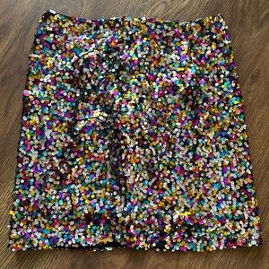 SHEIN sequin mini skirt size 0xl